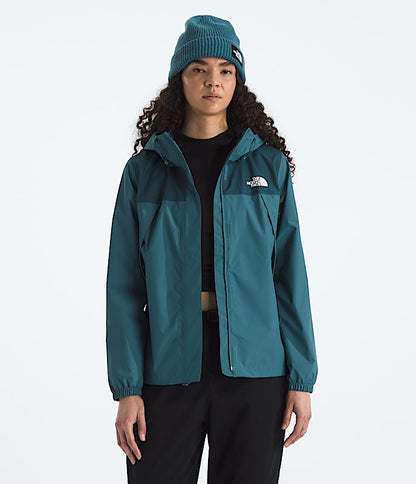 The North Face Women Antora Rain Jacket White Dune TNF Black Space/Deep Cypress Slate Moss/Bark Mist Smoked Pearl