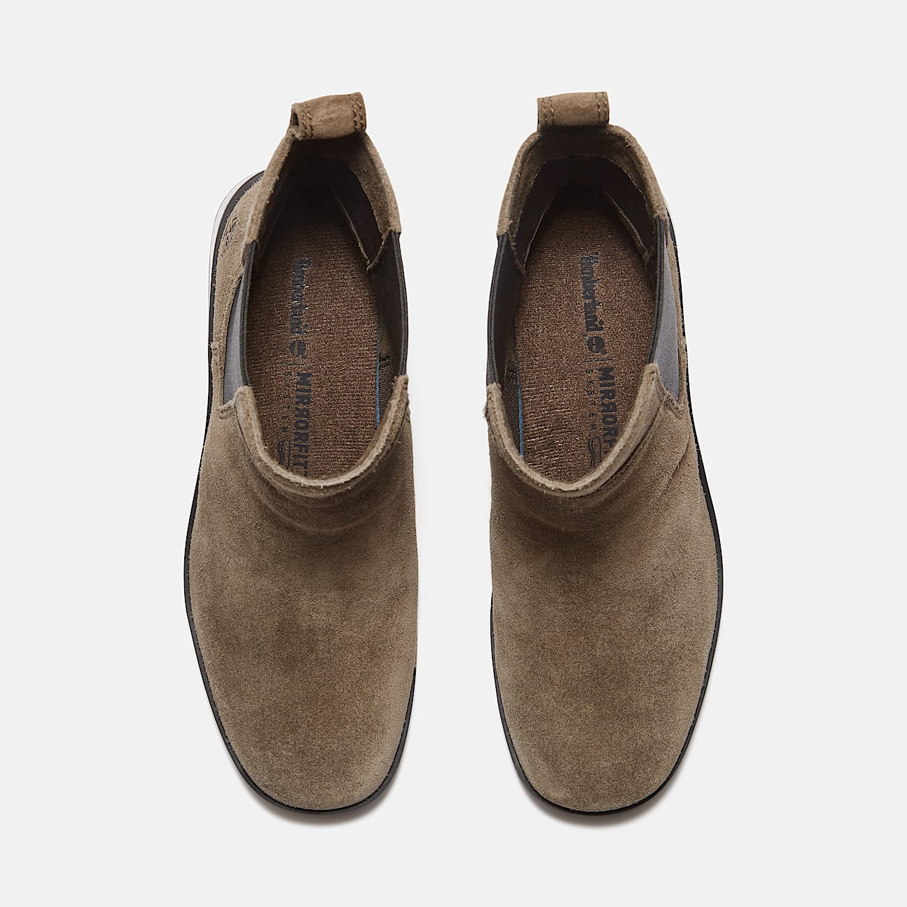 Timberland Women'S Bellevaux Chelsea Boot Dark Brown Suede/Black