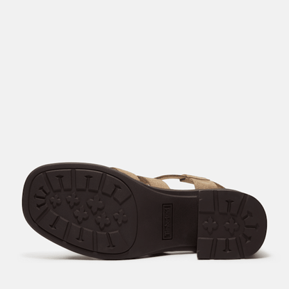 Timberland Bellevaux Fisherman Sandal Beige Suede Women'S