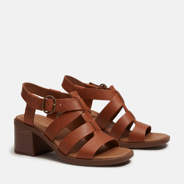 Timberland Bellevaux Fisherman Sandal Brown Full-Grain Women'S