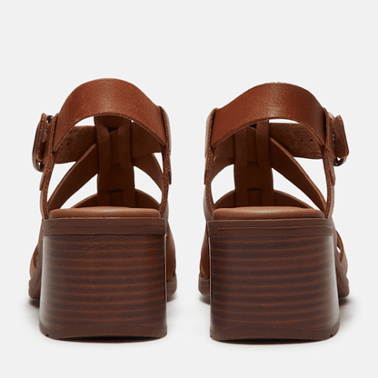 Timberland Bellevaux Fisherman Sandal Brown Full-Grain Women'S