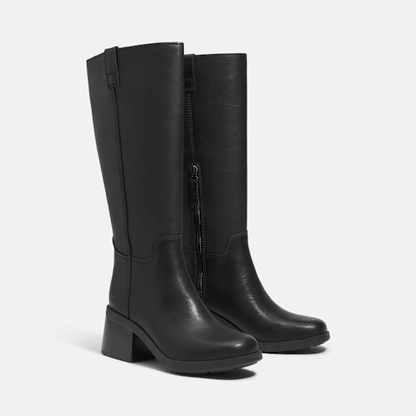 Timberland Bellevaux Tall Boot Black Full-Grain Women'S