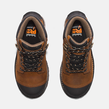 Timberland Women'S Boondock 6" Waterproof Comp-Toe Work Boot Brown