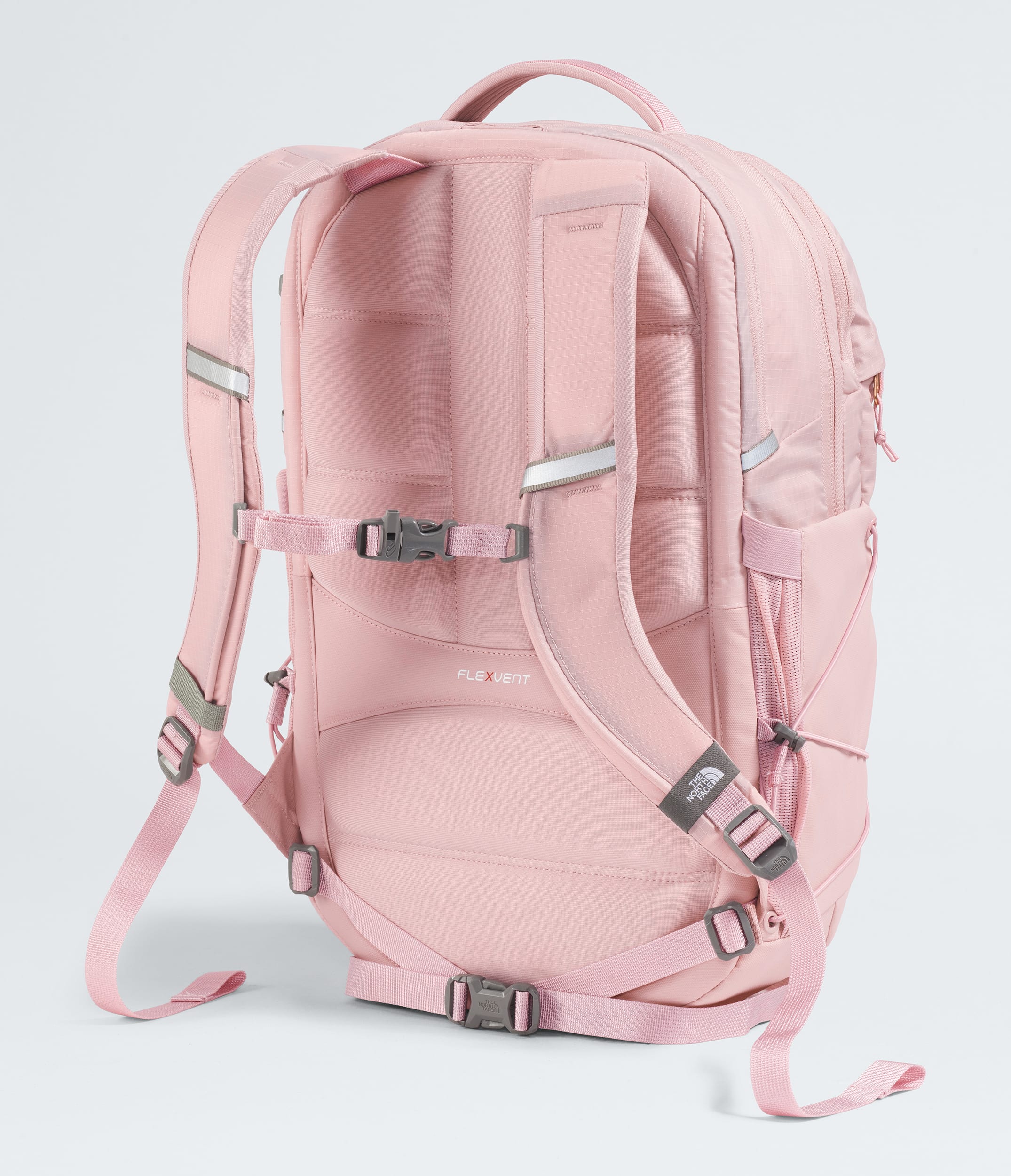 The North Face Women’s Borealis Luxe Backpack Metal Pink-Burnt Coral Metallic