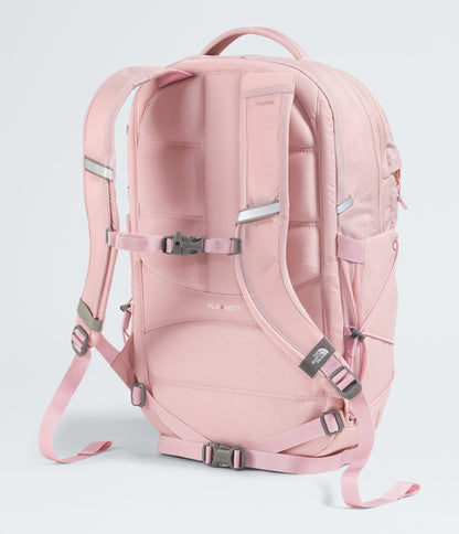 The North Face Women’s Borealis Luxe Backpack Metal Pink-Burnt Coral Metallic