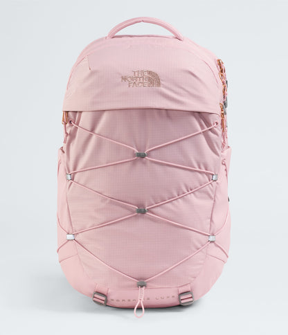 The North Face Women’s Borealis Luxe Backpack Metal Pink-Burnt Coral Metallic