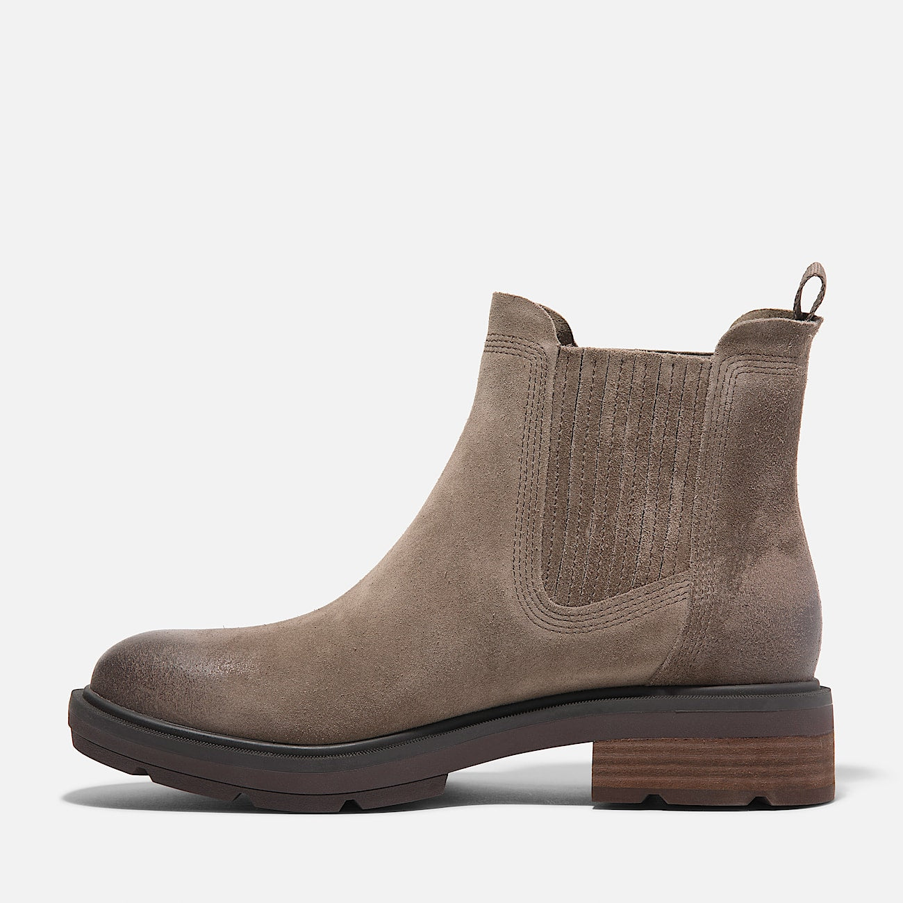 Timberland Women'S Brimfield Chelsea Boot Brown Suede