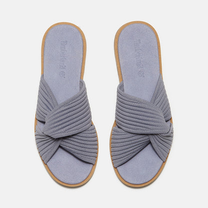 Timberland Women'S Calista Bay Slide Sandal Medium Purple Knit