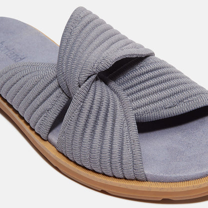Timberland Women'S Calista Bay Slide Sandal Medium Purple Knit