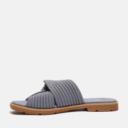 Timberland Women'S Calista Bay Slide Sandal Medium Purple Knit