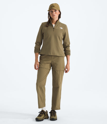 The North Face Women’s Cedar Trail Grid Fleece ¼-Zip Jacket Cedar