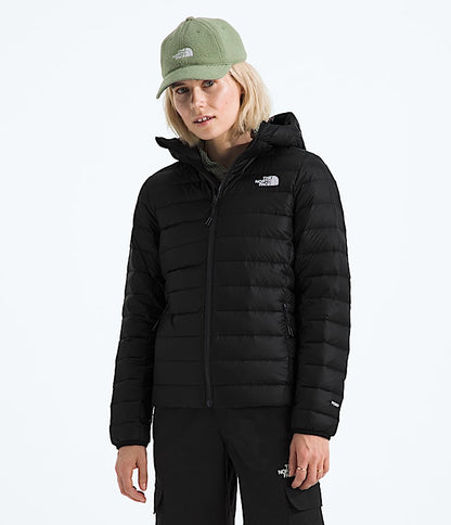 The North Face Women Classic Down Hooded Jacket TNF Black Slate Moss White Dune