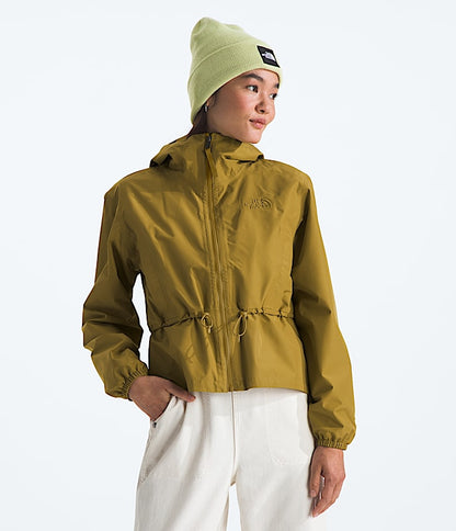 The North Face Women Daybreak Rain Jacket Space TNF Black Amber Green/Nettle