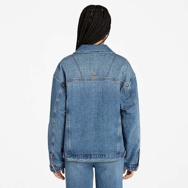 Timberland Denim Archive Insulated Jacket High Tide Blue Wash Women'S