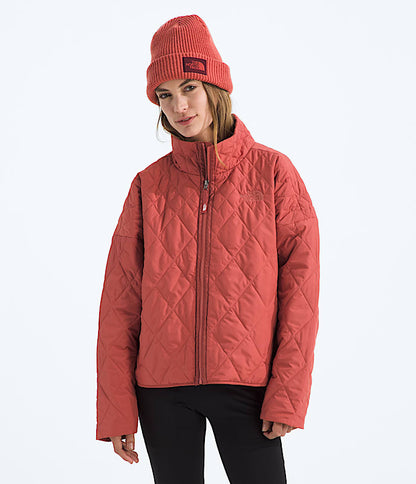 The North Face Women Diamond Peak Insulated Jacket White Dune Slate Moss Space