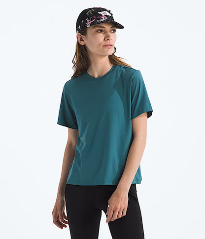 The North Face Women Dune Sky Short-Sleeve Deep Nori TNF Black White Dune Space