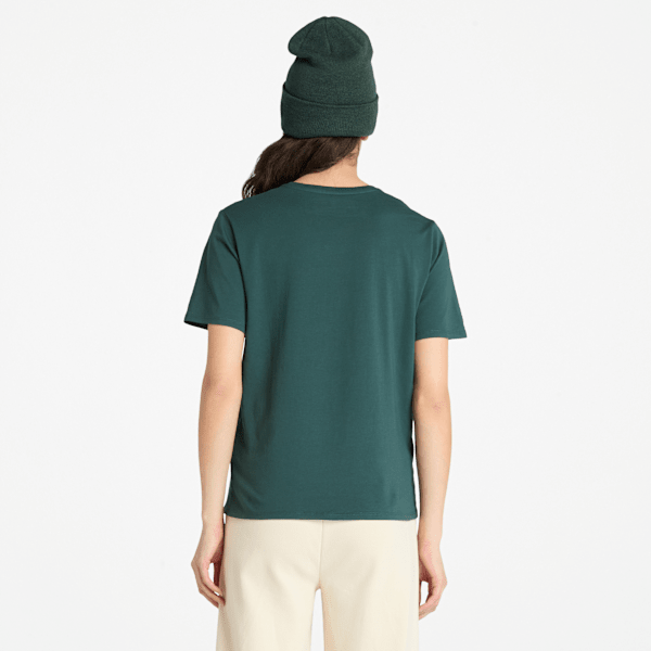 Timberland Dunstan Short-Sleeve T-Shirt Dark Forest Green Women'S