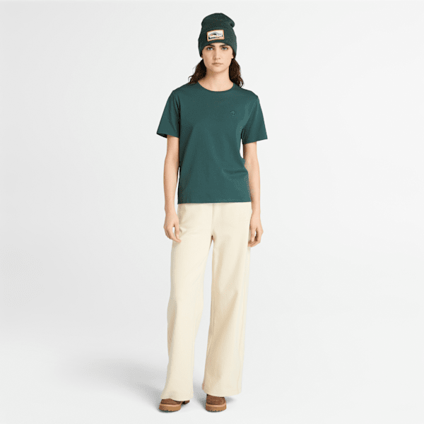 Timberland Dunstan Short-Sleeve T-Shirt Dark Forest Green Women'S