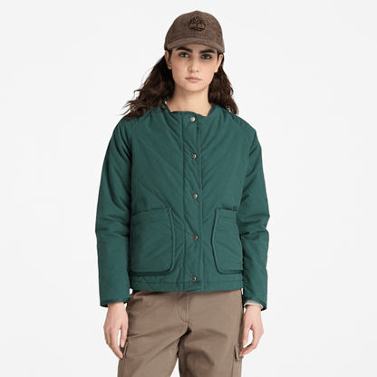 Timberland Durable Water-Repellent Quilted Jacket Dark Forest Green Women'S