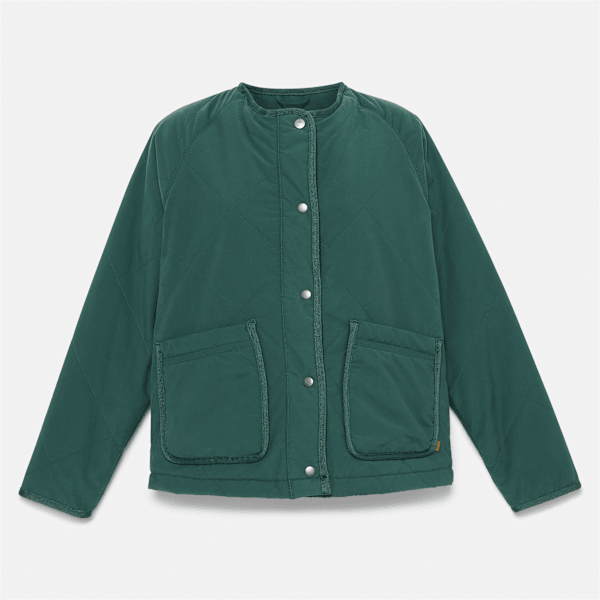 Timberland Durable Water-Repellent Quilted Jacket Dark Forest Green Women'S