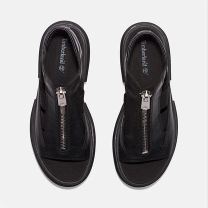 Timberland Women'S Everleigh Gladiator Sandal Black Full-Grain