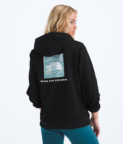 The North Face Women Evolution Box NSE Fill HoodieGraphic TNF Black Slate Moss