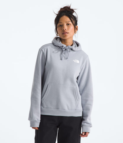 The North Face Women’s Evolution Box NSE Fill Light Hoodie—Graphic Blue Flax