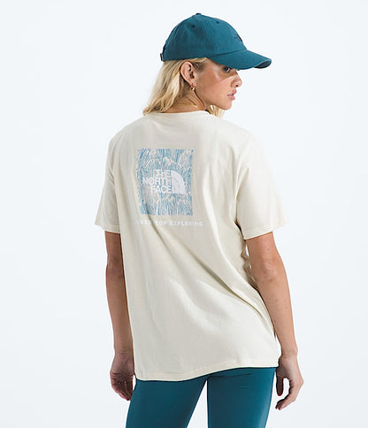 The North Face Women Evolution Box NSE Fill Short-Sleeve TeeGraphic TNF Black White Dune Space