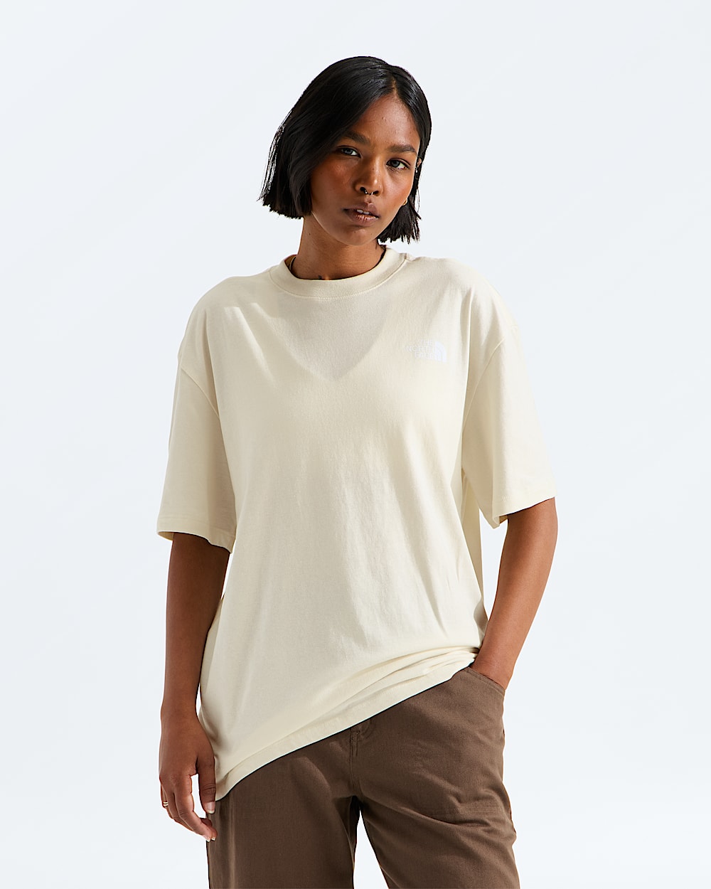 The North Face Women’s Evolution Granitic Rock Print Box NSE Oversize Short-Sleeve Tee