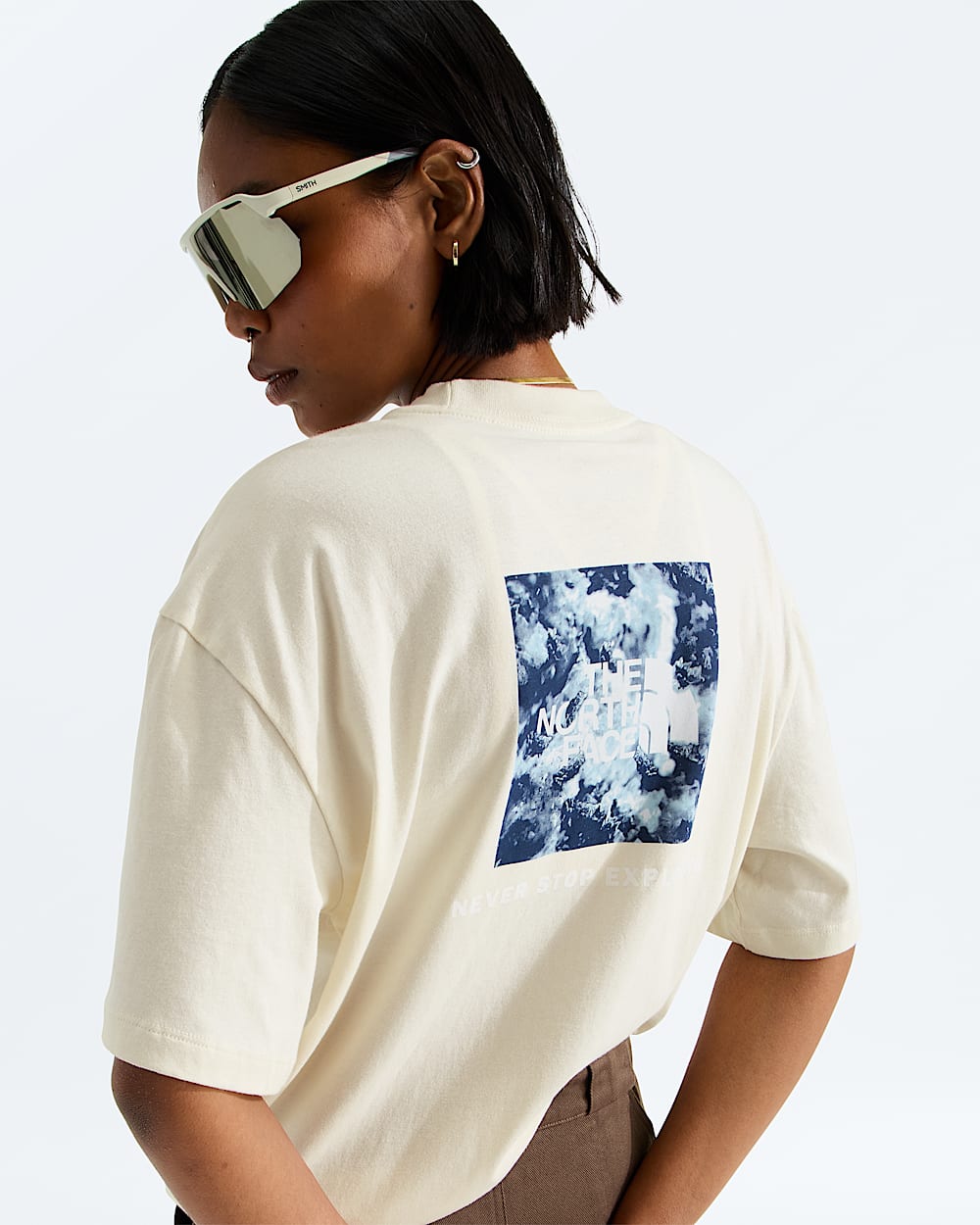 The North Face Women’s Evolution Granitic Rock Print Box NSE Oversize Short-Sleeve Tee