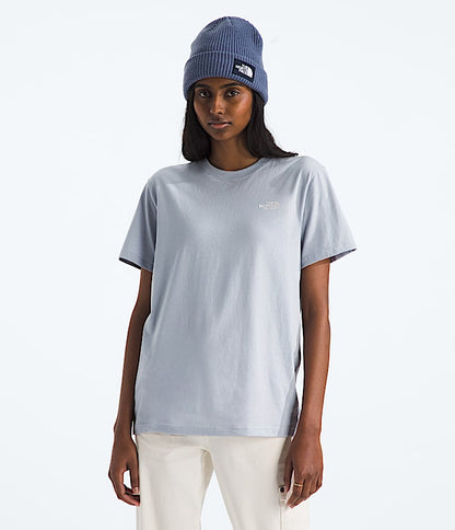 The North Face Women Evolution Simple Dome Relaxed Short-Sleeve Tee Tawny Quartz TNF Pale Grey Heather TNF Black Mars Dust Slate Moss White Dune Blue Flax