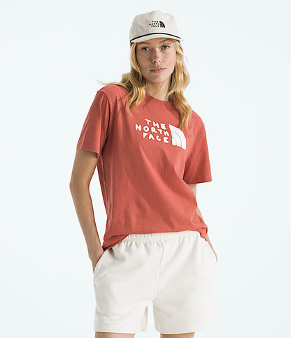 The North Face Women Evolution Sketch Logo Half Dome Short-Sleeve TeeGraphic TNF Black Slate Moss Mars Dust