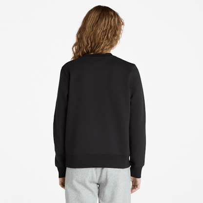 Timberland Exeter River Brushed Back Crewneck Sweatshirt Black Women'S