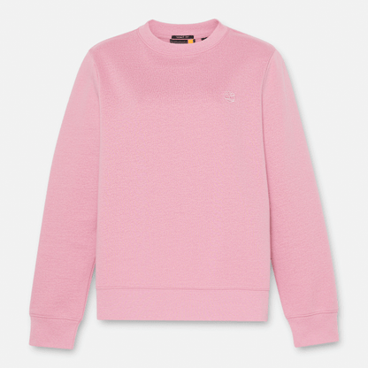 Timberland Exeter River Brushed Back Crewneck Sweatshirt Dusty Rose Women'S