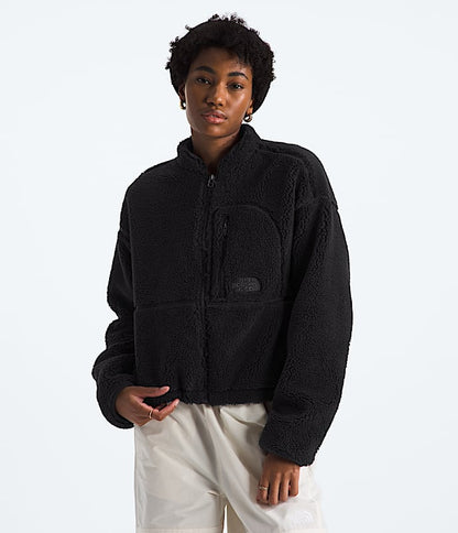 The North Face Women Extreme Pile 2 Full-Zip Jacket TNF Black White Dune