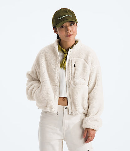 The North Face Women Extreme Pile 2 Full-Zip Jacket TNF Black White Dune