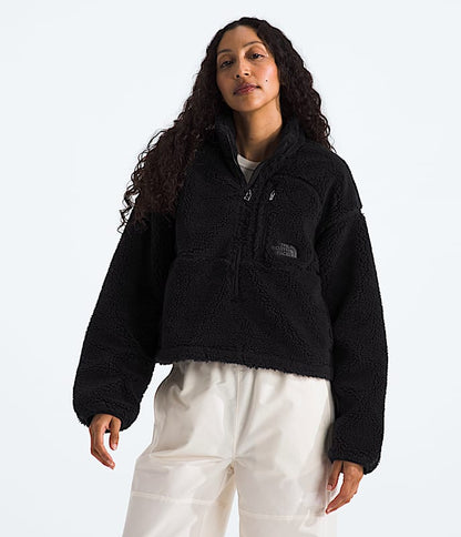The North Face Women Extreme Pile 2 Pullover White Dune TNF Black