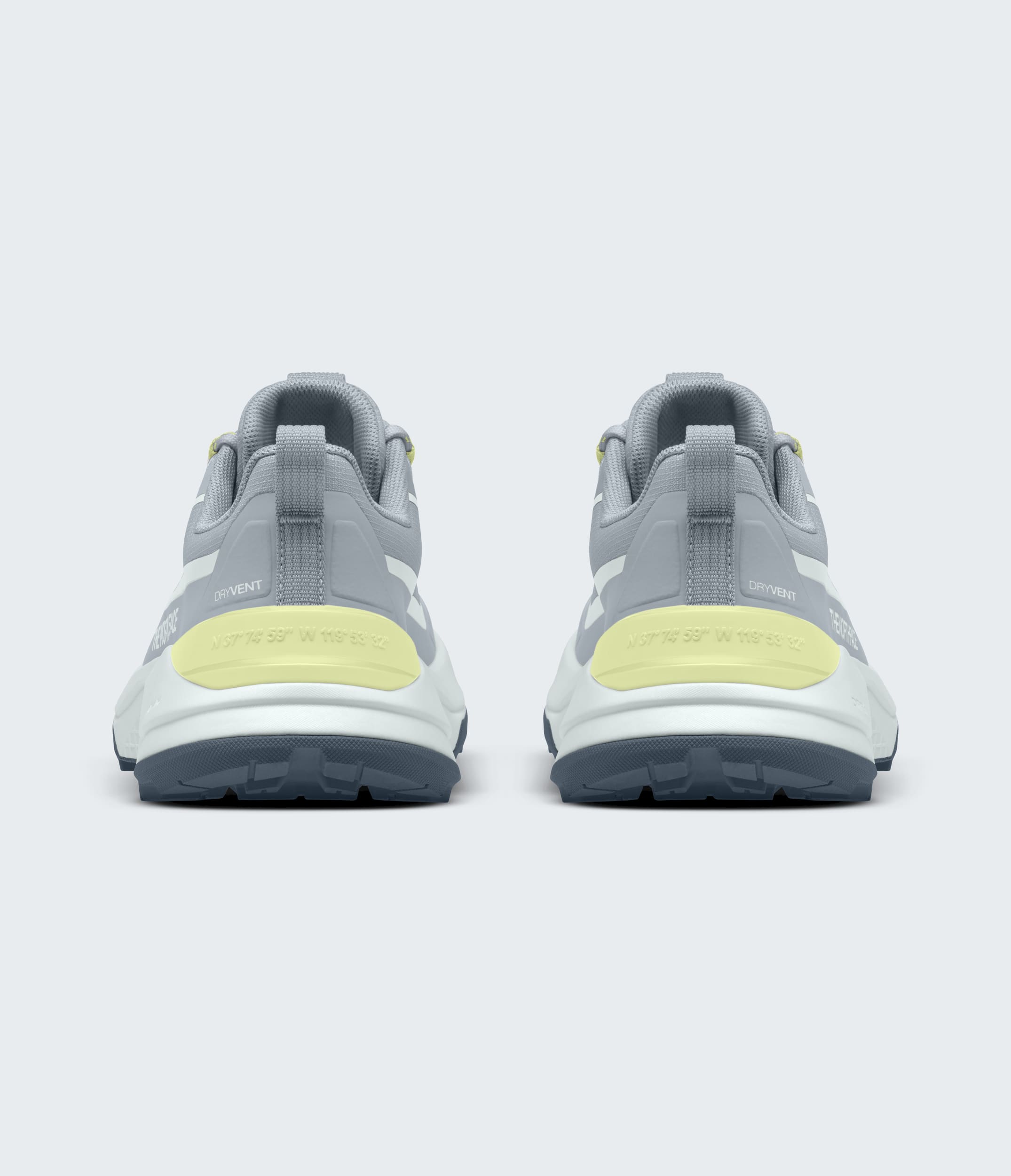 The North Face Womens Fastpack Waterproof Shoes Frost Grey-Lemon Mist Frost Grey-Lemon Mist