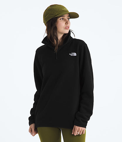 The North Face Women Glacier Fleece Zip Jacket Tawny Quartz Space TNF Black