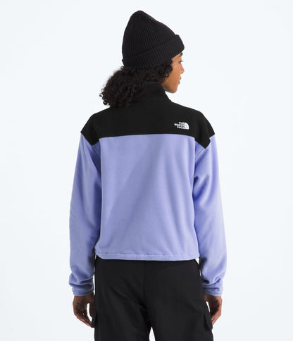 The North Face Women’s Glacier Fleece ½-Zip Short Jacket Periwinkle Glow-Tnf Black