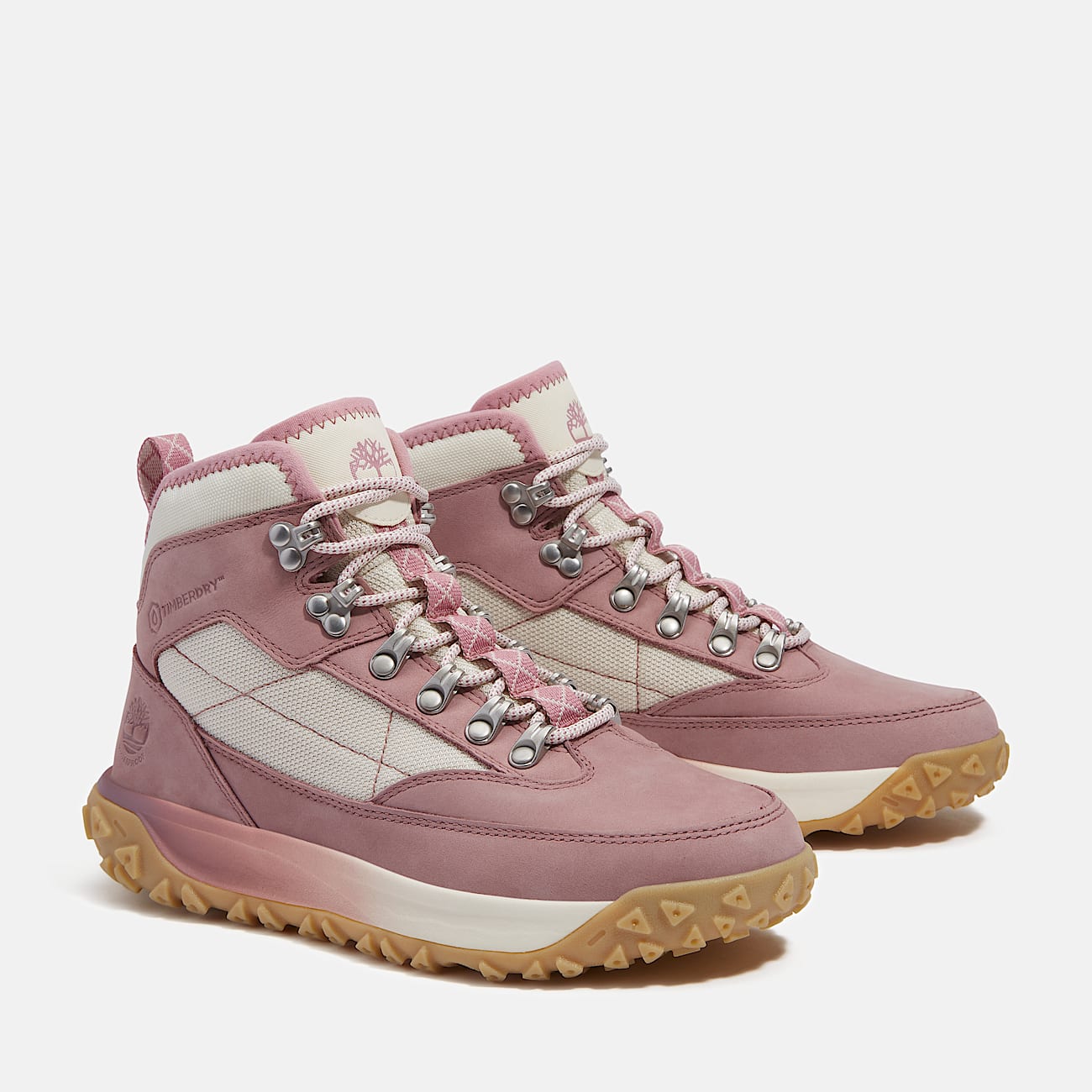 Timberland Women'S Greenstride Motion 6 Waterproof Sneaker Medium Pink Nubuck