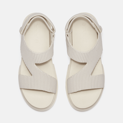 Timberland Greyfield Backstrap Sandal White Knit Women'S