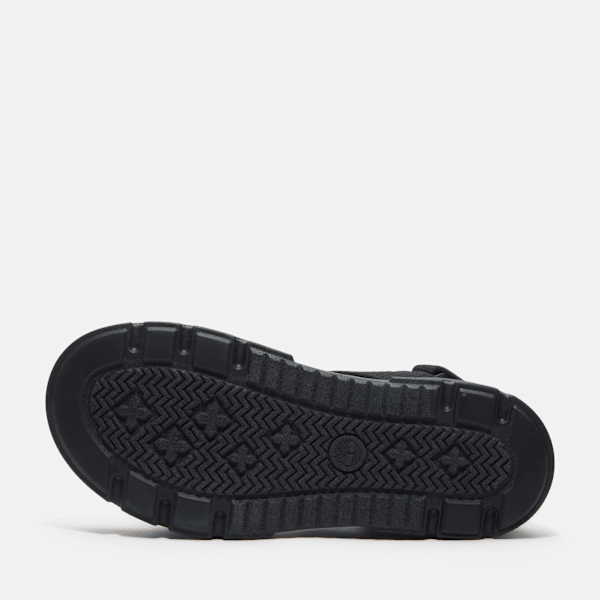 Timberland Greyfield Backstrap Sandal Black Knit Women'S