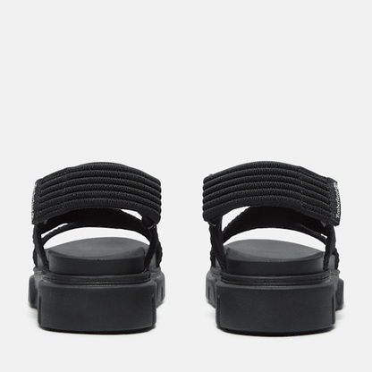 Timberland Greyfield Backstrap Sandal Black Knit Women'S
