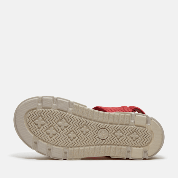 Timberland Greyfield Backstrap Sandal Red Knit Women'S