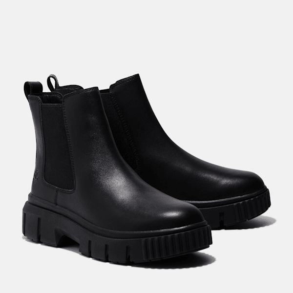 Timberland Greyfield Chelsea Boot Black Full-Grain Women'S