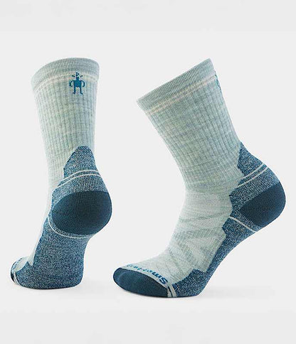 The North Face Women's HIKE Light Cushion Crew Socks FROSTY GREEN Wasabi/Mineral Gold