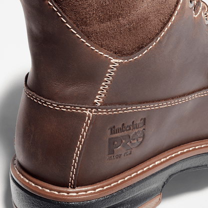 Timberland Hightower 6" Alloy Toe Waterproof Work Boot Coffee Brown Women'S