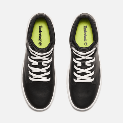 Timberland Laurel Court High Top Lace-Up Sneaker Black Full-Grain Women'S