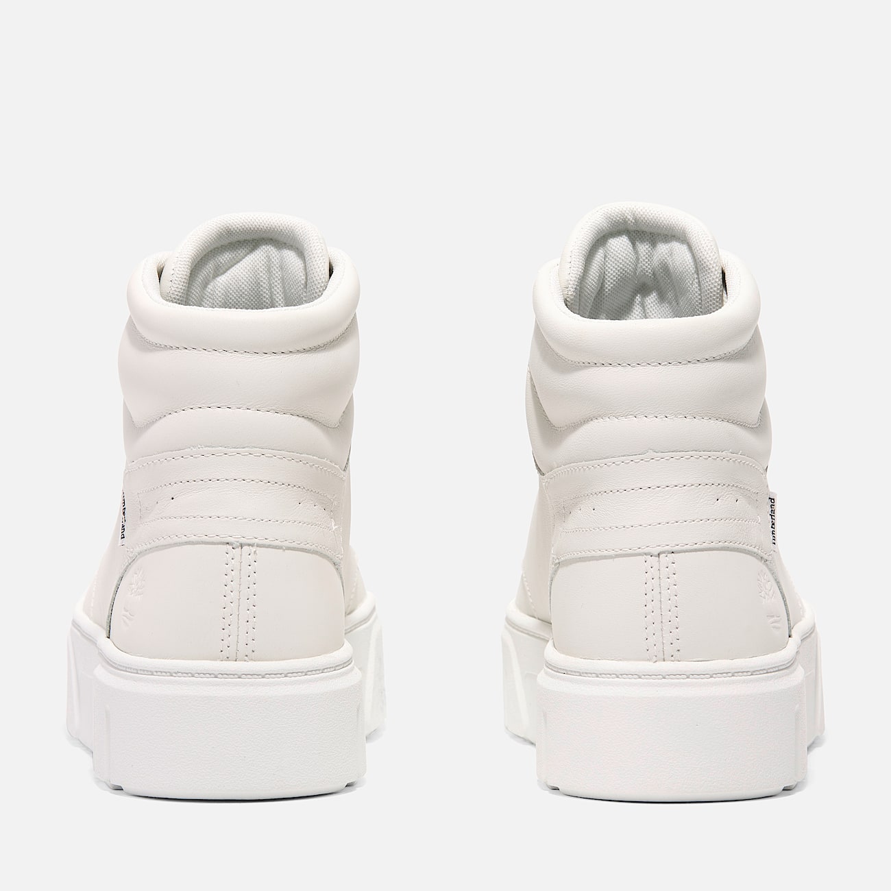 Timberland Women'S Laurel Court High Top Lace-Up Sneaker White Full-Grain